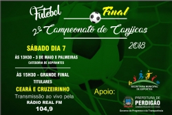 Final do Campeonato de Futebol de Canjicas acontece no próximo sábado