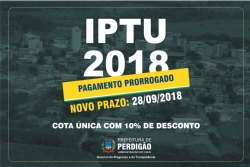 Prazo para pagamento do IPTU 2018 volta a ser prorrogado
