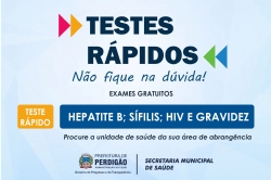 PSF’s de Perdigão realizam testes rápidos de HIV,  sífilis,  hepatite e gravidez