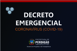 Prefeitura de Perdigão decreta emergência e medidas de prevenção ao coronavírus