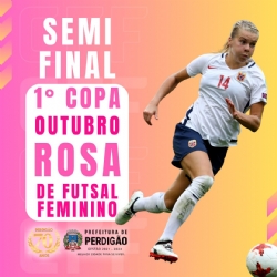 Semi Final da nossa 1° Copa Outubro Rosa de Futsal Feminino
