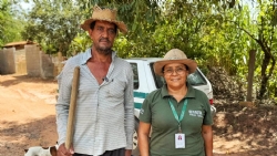 EMATER DE PERDIGÃO LEVANDO ASSISTÊNCIA AO CAMPO