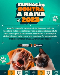 CAMPANHA DE VACINAÇÃO CONTRA A RAIVA 2025