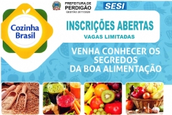 Inscrições abertas para o Cozinha Brasil