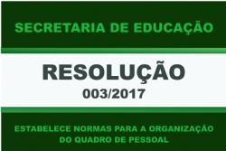 Educação publica Resolução 003/2017