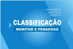 Prefeitura divulga Lista de Classificação do Processo Seletivo para pedagogo e monitor