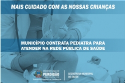 Prefeitura anuncia contratação de pediatra