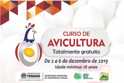 Inscrições abertas para o Curso de Avicultura