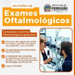 EXAMES GRATUITOS DE OFTALMOLOGIA